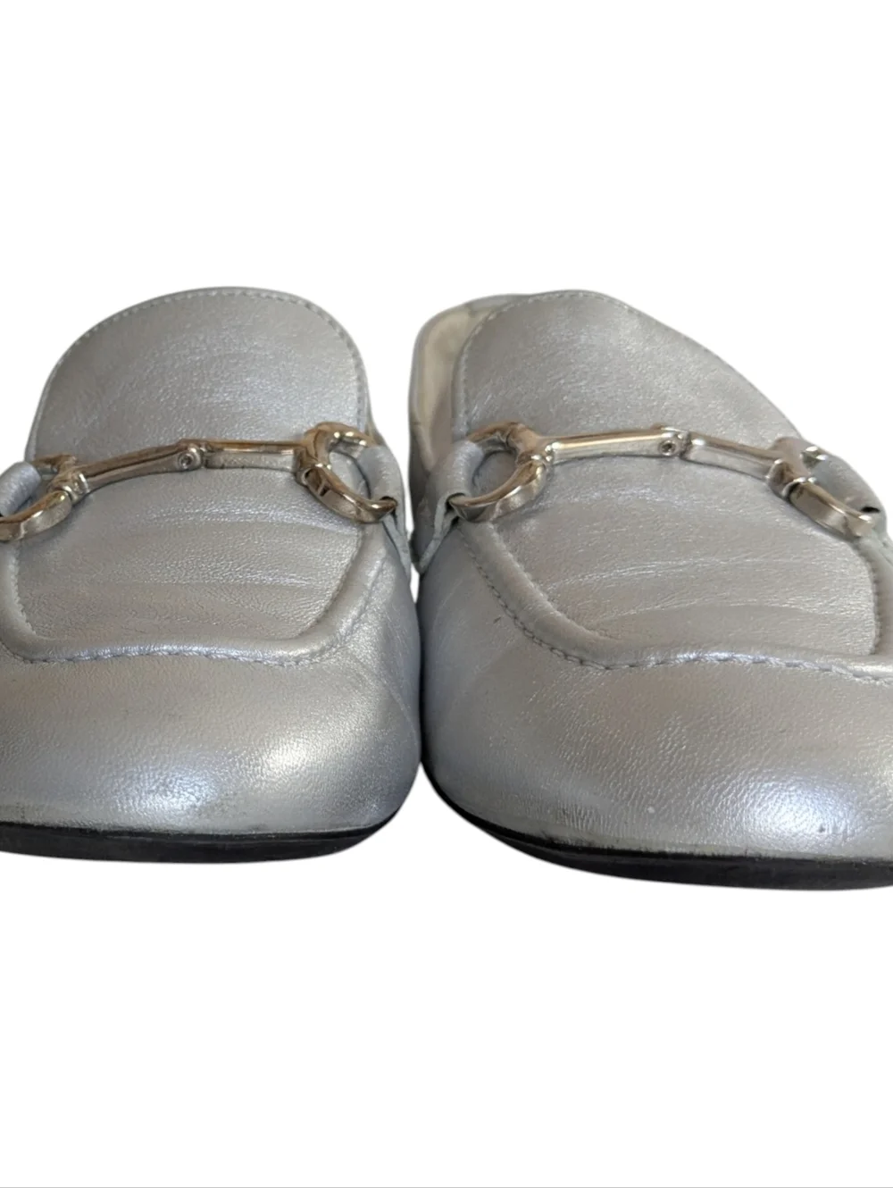 Paul Green Daphne Silver Loafers Size 8